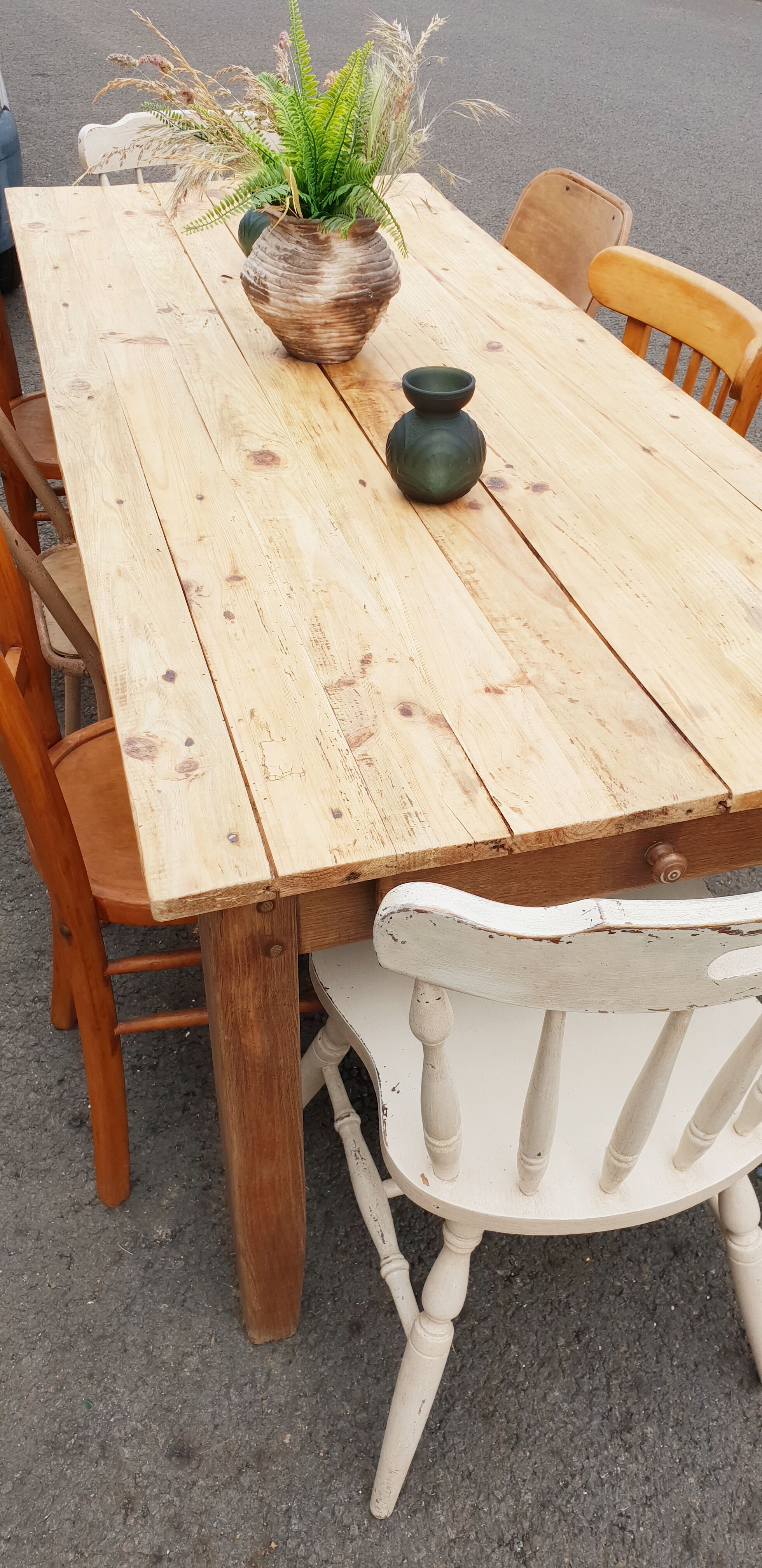Vintage farm table