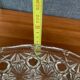 Très belle coupe à fruits 33cm en verre cristal ciselé Ancien Vintage Décoration