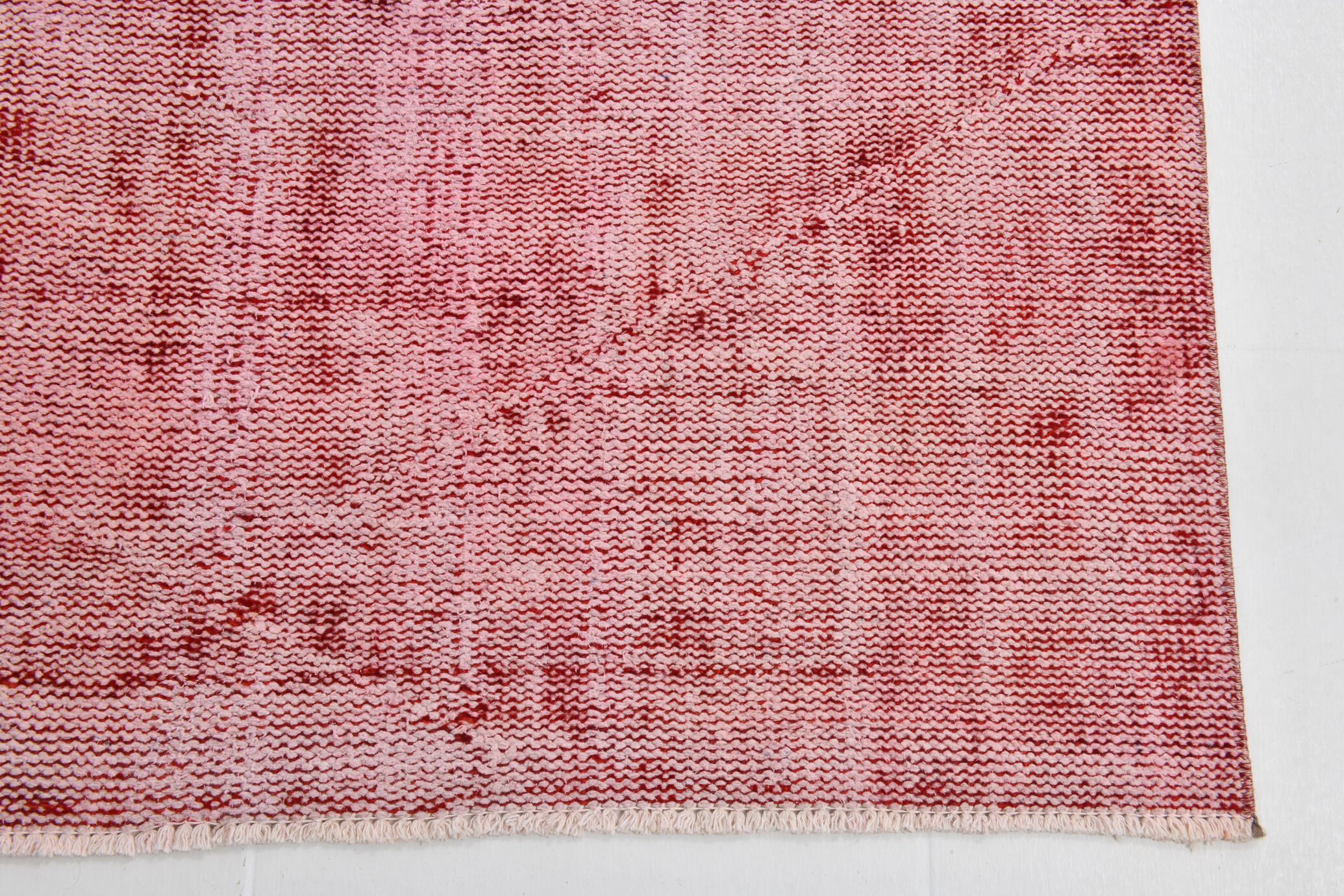 Pale red modern vintage rug
