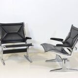 Pair of Eames Sling Tandem Armchairs