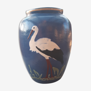 Terracotta vase glazed by Jean Garillon