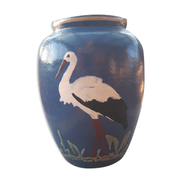 Terracotta vase glazed by Jean Garillon