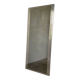Brushed stainless steel mirror circa François Monnet and Joelle Ferlande
