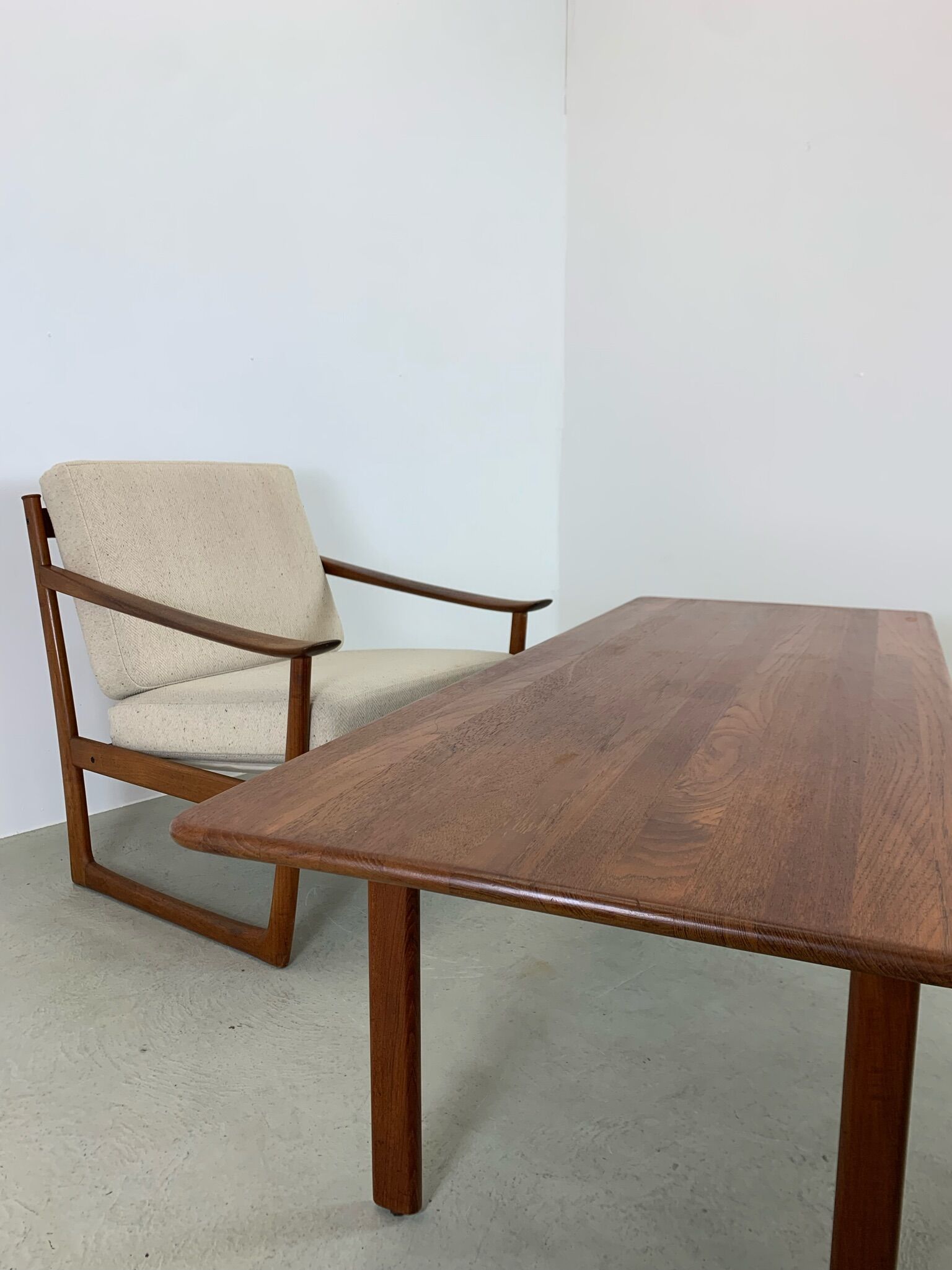 Table basse xl danois midcentury