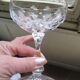 5 coupes à champagne cristal taillé