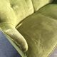 sofa 2 places organic velvet 60s