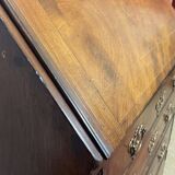 English Georgian donkey desk from the 19th century, mahogany and oak.