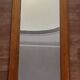 Large octagonal wall mirror in pine, 1970s – 103 × 40 cm