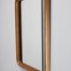 1970s Italian Rectangular Mirror in Wooden Frame