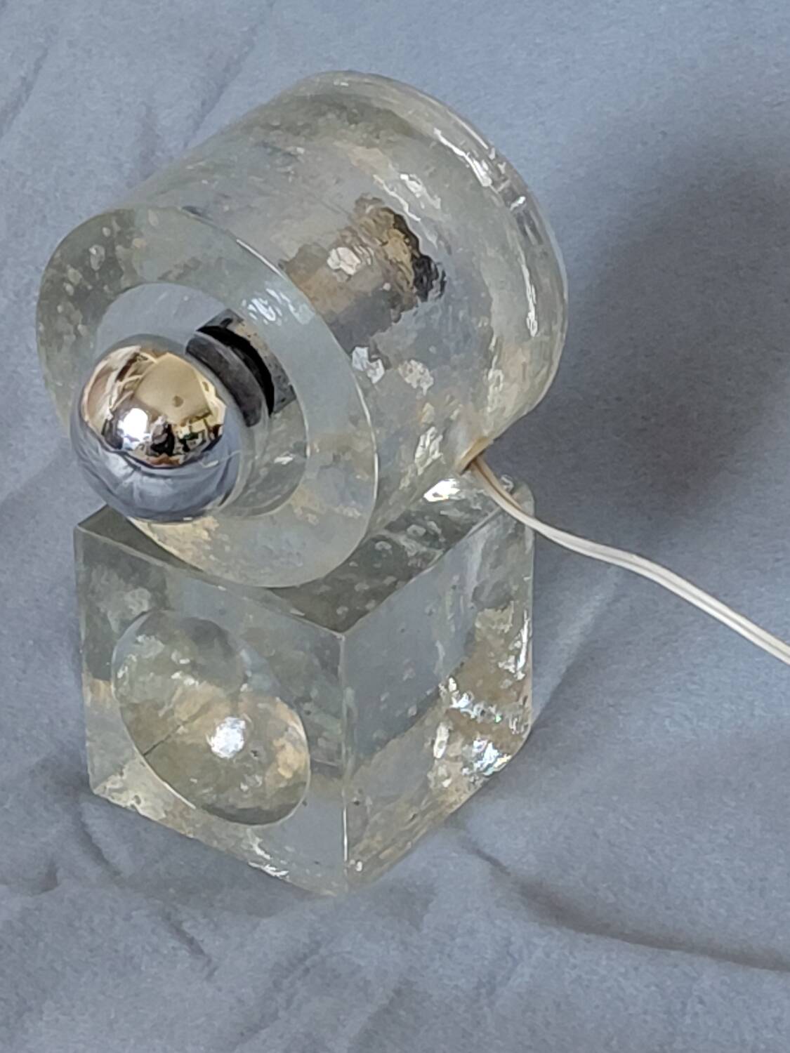 Albano Poli "ice block" table lamp