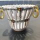 Basket in openwork earthenware Emile Tessier (1887-1971) in Malicorne