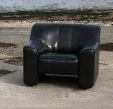 De Sede DS 44 armchair, 1970s, black leather.