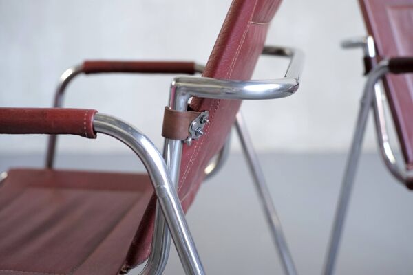 Paire de fauteuils Tubauto Jacques Hitier/Tubauto France 1950