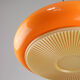 Mid-century acrylic italian orange pendant lamp