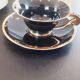 6 cups and saucers porcelain salins vintage year 50