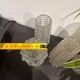 Set of 3 glasses for vintage wall lights