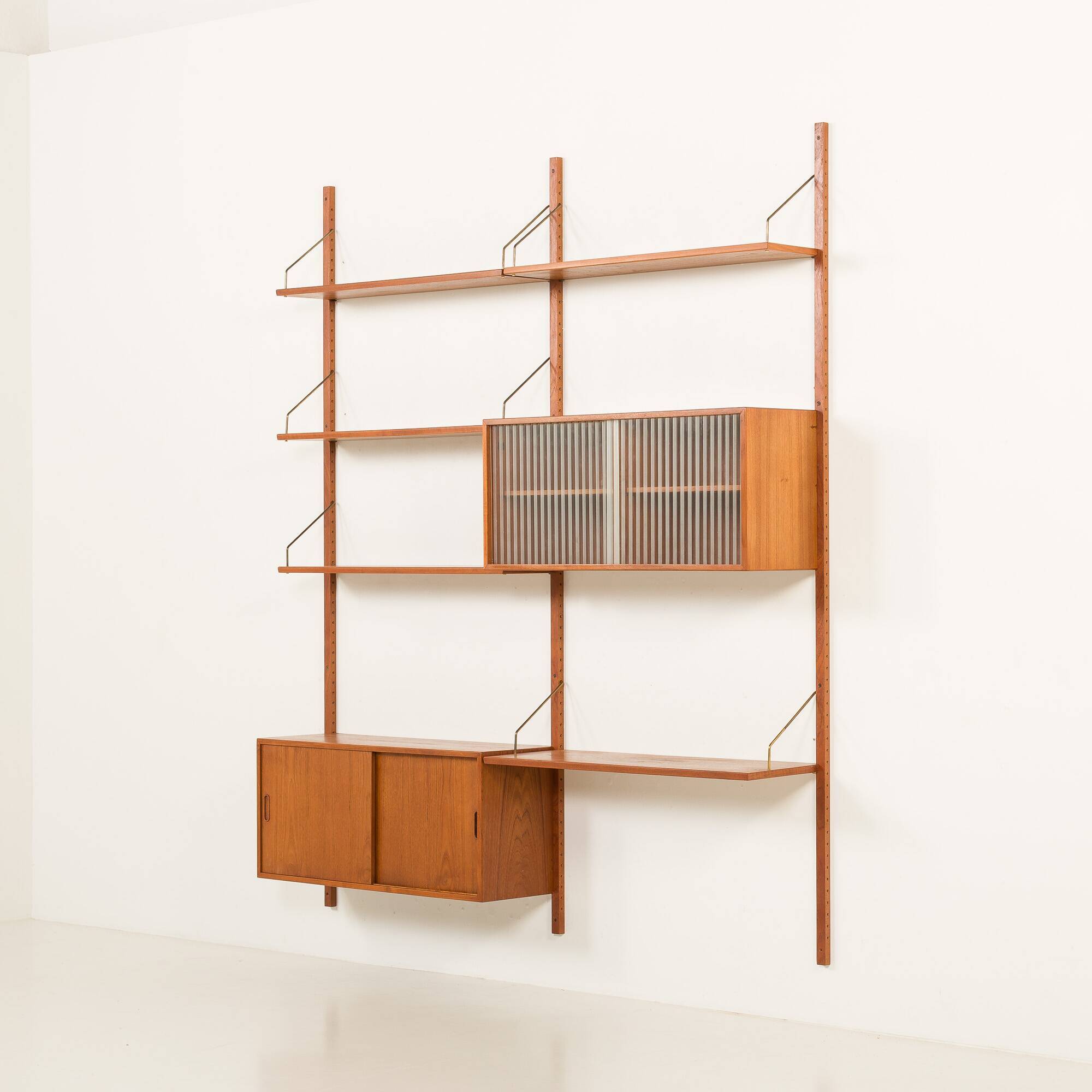 Hansen and Guldborg two bay wall unit, 1960s