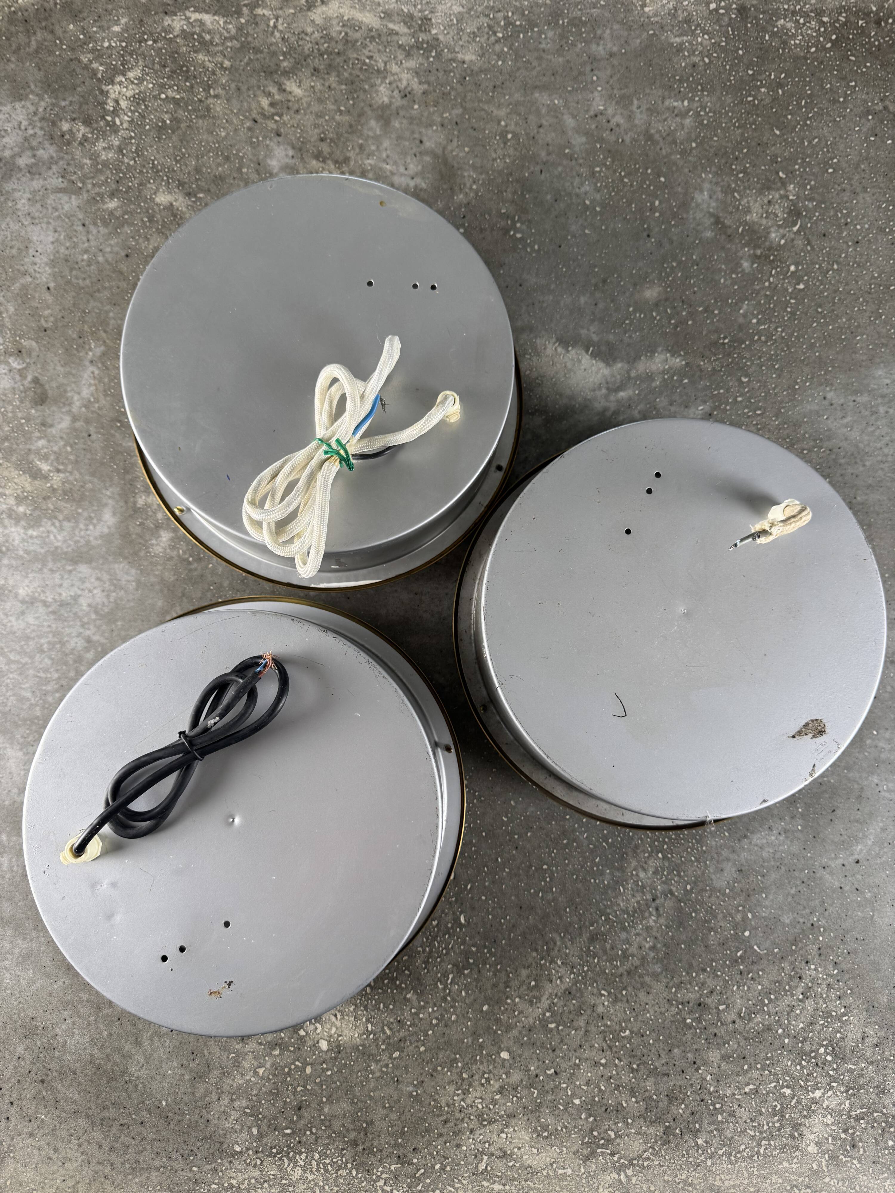 Three vintage "Waggon" model wall lights by Louis Poulsen, 1960s