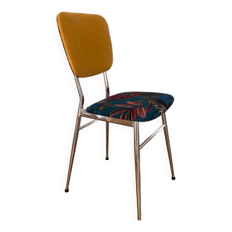 Chaise vintage upcyclée  - Orphée bleu