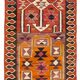 Turkish Handwoven Vintage Herki Kilim 90 cm x 307 cm