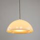 Lampe à suspension space age en plexiglas beige, italie, 1970s