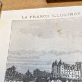 Pau, Pyrénées-Atlantiques, printed illustration from 1883.