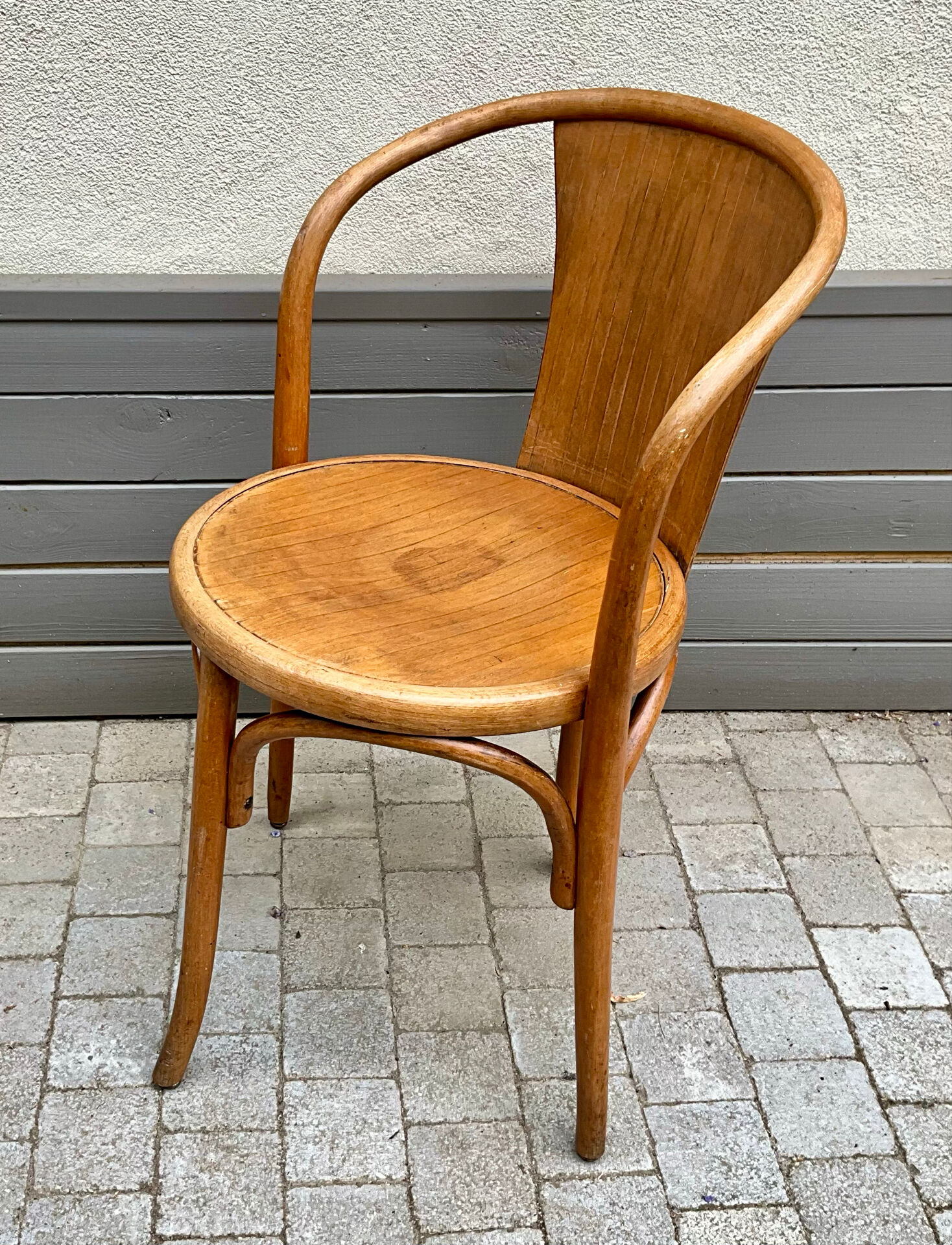 Fauteuil Fischel en bois courbé, début XXe