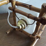 bamboo table lamp 60s