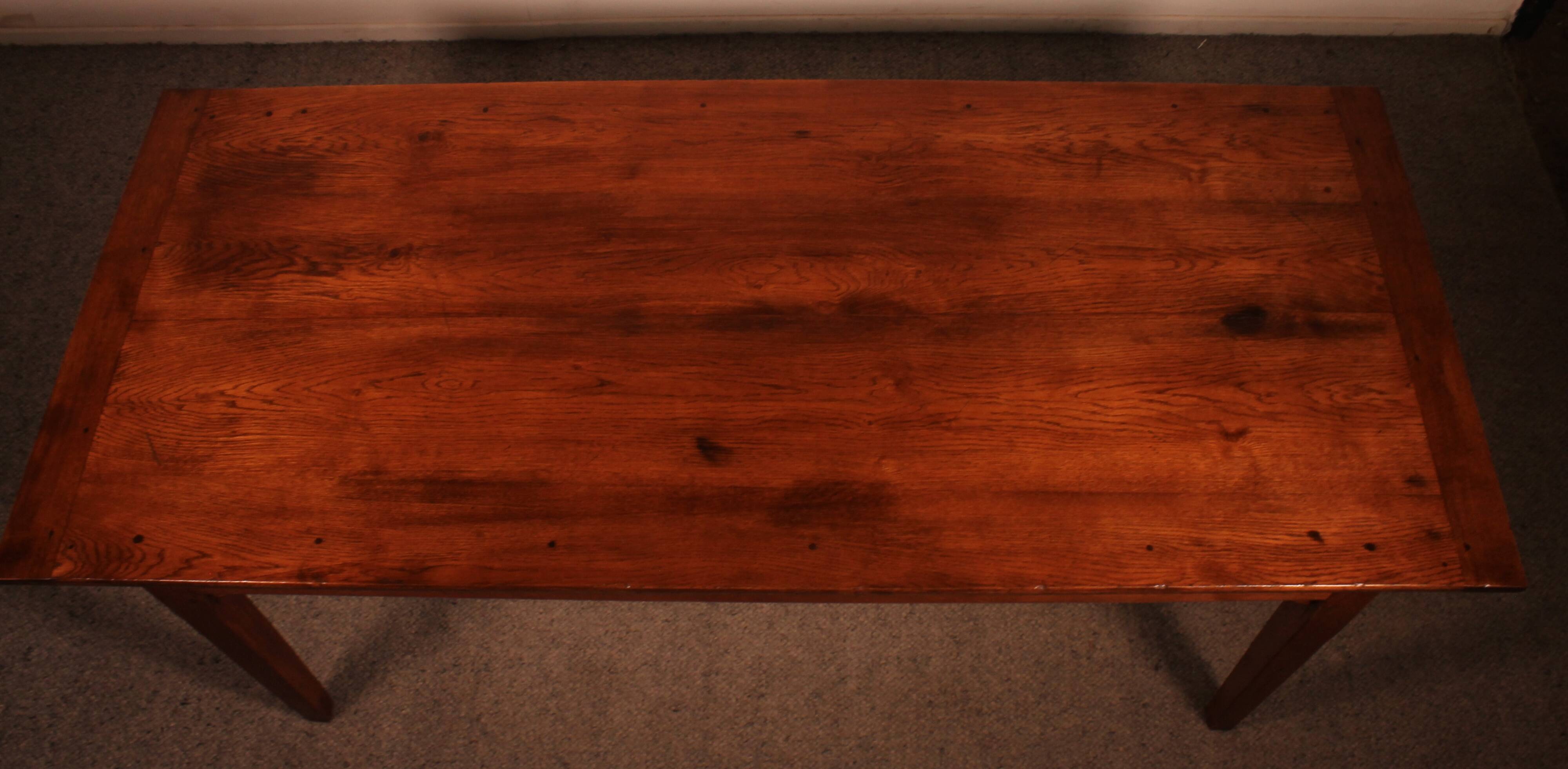 19th Century Oak Farmhouse Table