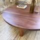 Table basse ronde tripode années 50