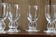 Lot of 5 glasses with digestive lalique france