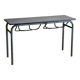 Double school desk with school bag holder