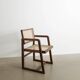 Mid Century Wooden "Box Chair" in Teak by Pierre Jeanneret, 1950s