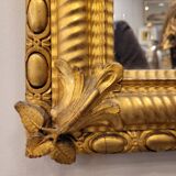Espejo de pared Segundo Imperio, Madera tallada y dorada, Napoleon III, circa 1880 – France