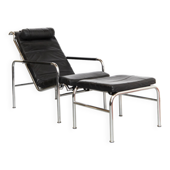 Fauteuil & Ottoman Gabriele Mucchi « Genni » pour Zanotta