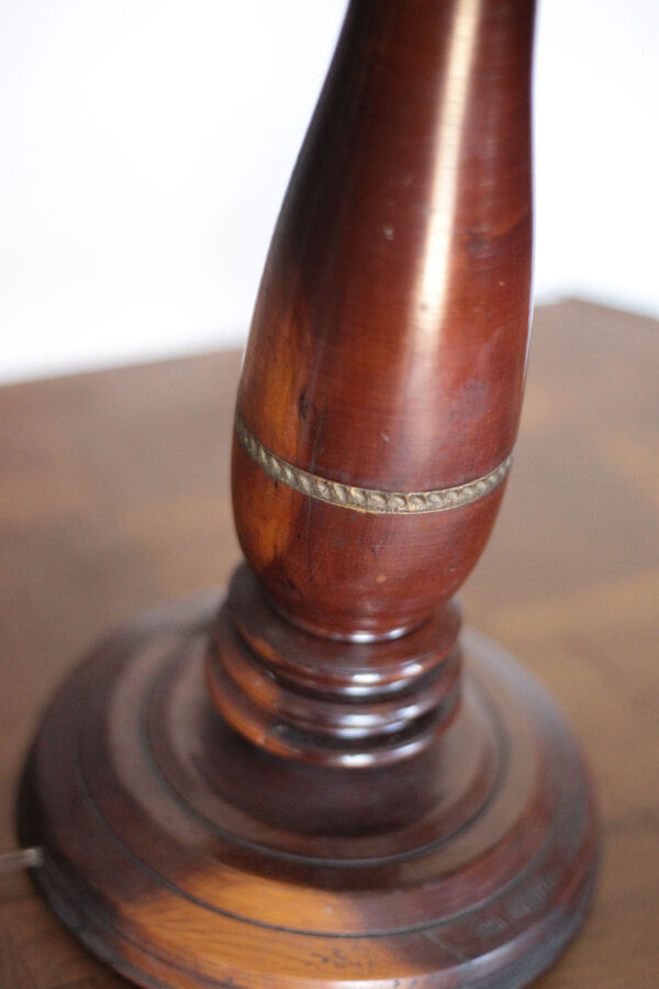 Pied de lampe bois, lampe à poser, lampe bois, lampe d'appoint, éclairage