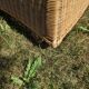 Wicker and rattan rocking chair