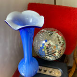 Vase beak corolla vintage blown glass