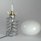 Spring lamp design years 70