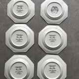 Lot de 11 assiettes de service porcelaine anglaise blanche Johnson Brothers— Eternal Beau — 15,5 cm