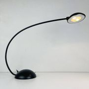 Black Italian desk lamp by C. Zaffaroni Turate, 1980s.