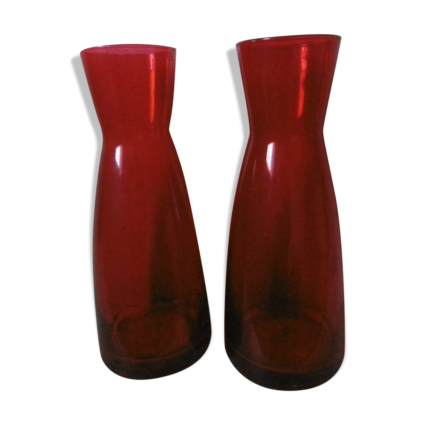 Red vases