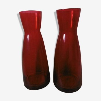 Red vases