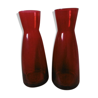 Red vases