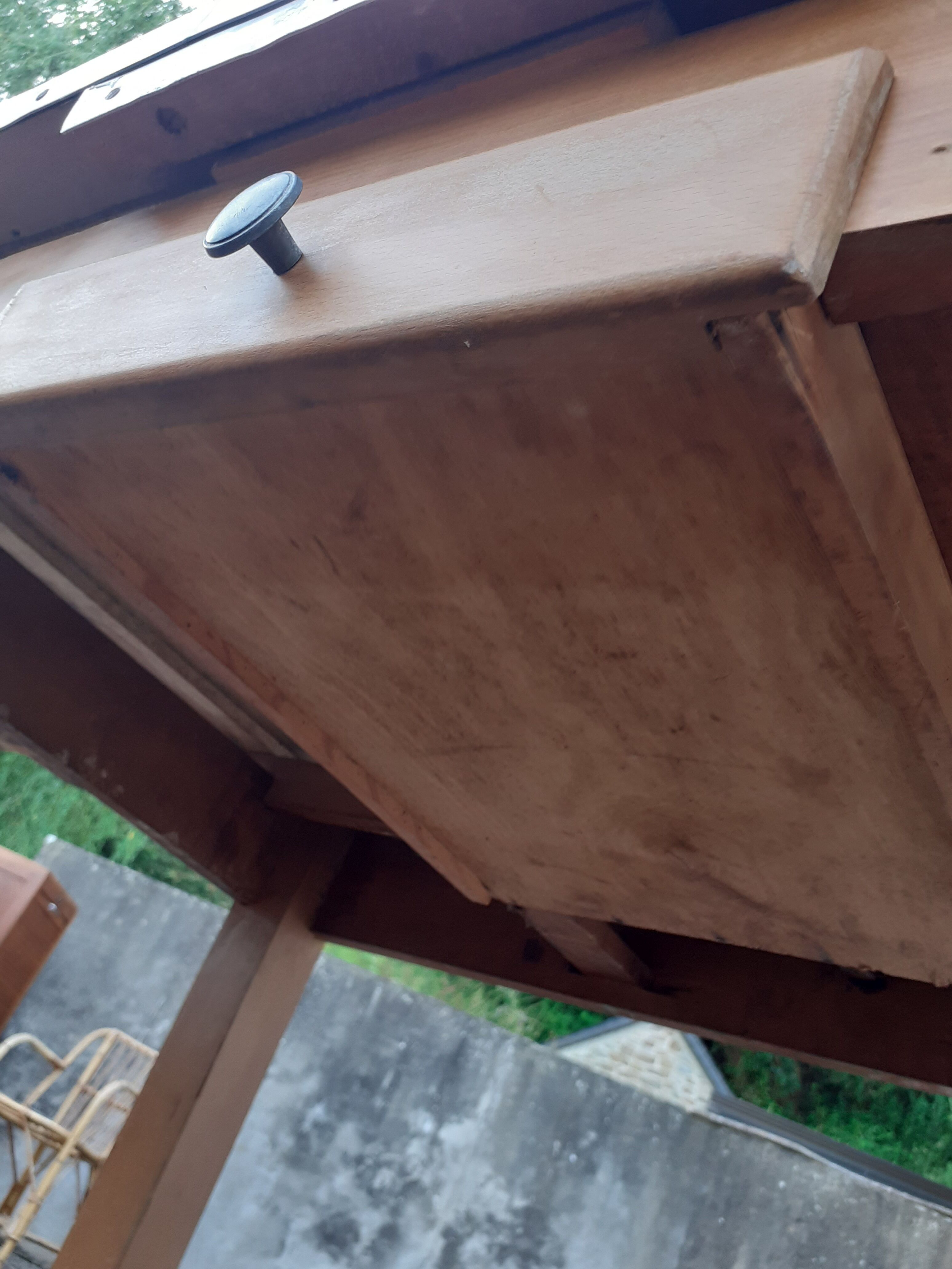 Vintage wooden formica kitchen table