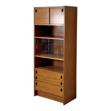 Vintage 70s display cabinet and chest of drawers
