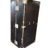 Antique vertical cabin trunk – 109 cm – parchment interior