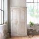 Antique wardrobe in patinated pine