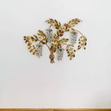 Grande applique murale Hollywood Regency en forme de feuille de palmier par Hans Kögl