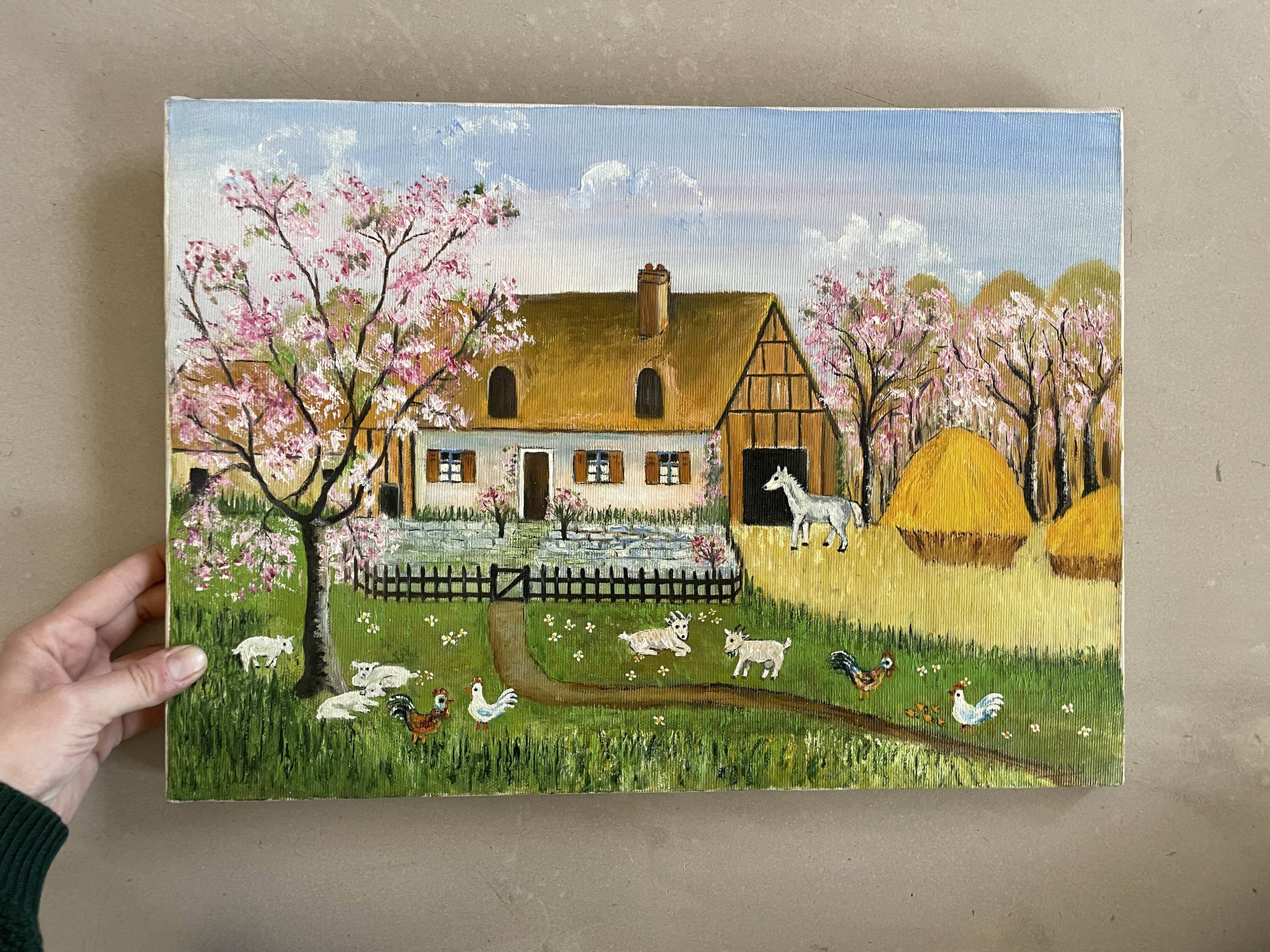 Tableau, toile art naïf